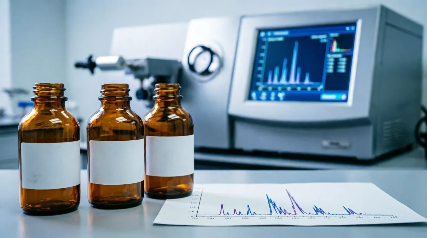 Benzodiazepines LC-MS/MS analysis featuring diazepam and valium reference standards in a forensic laboratory