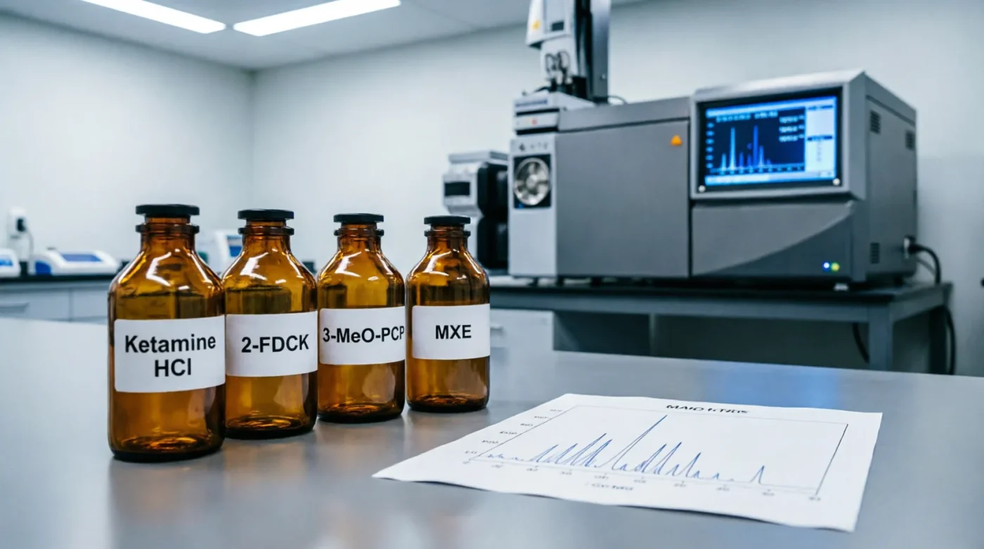Arylcyclohexylamine GC-MS profiling featuring ketamine, 2-FDCK and 3-MeO-PCP reference standards in forensic laboratory