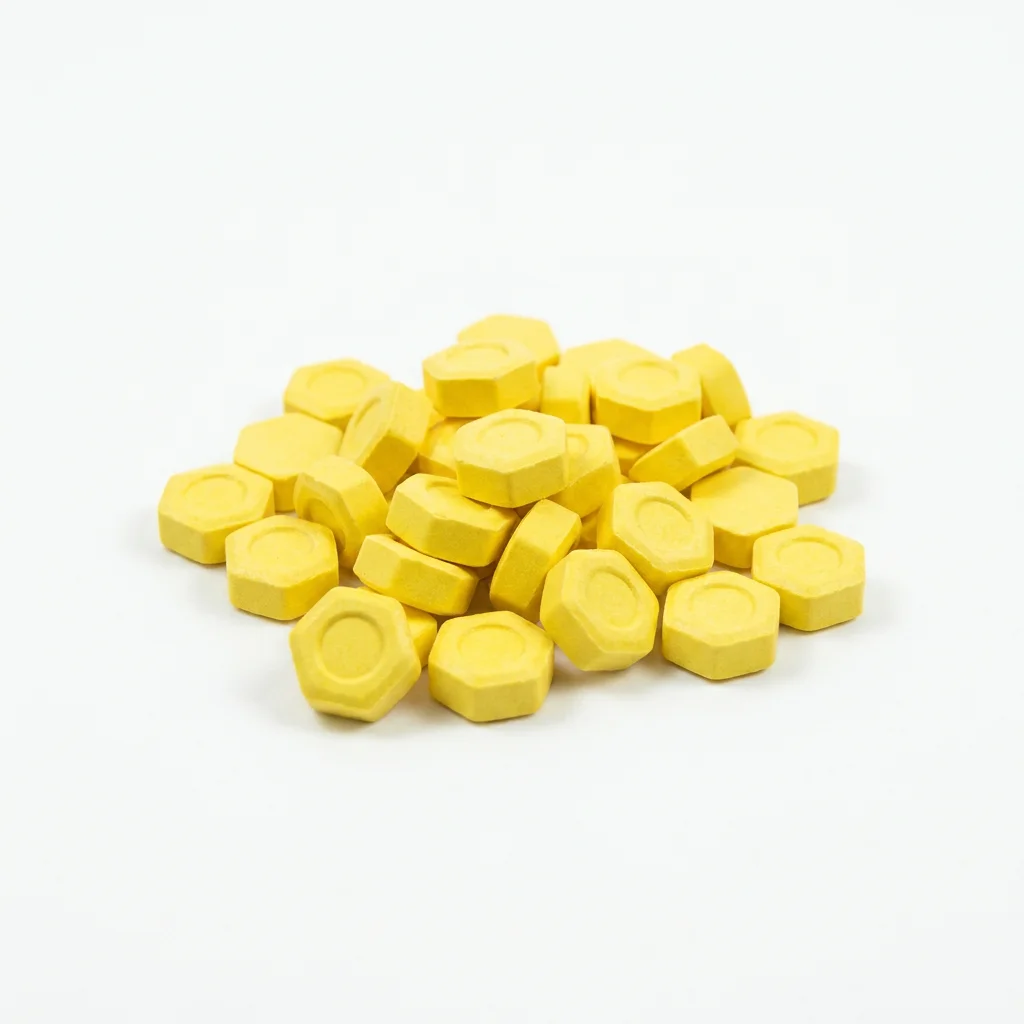 BOH-2C-B 60mg Pellets bright yellow hexagonal pressed pellets – buy from Chemnexis Pharma