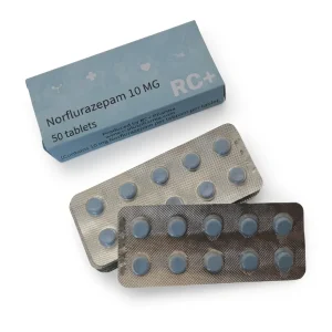 Norflurazepam 10 MG Pellets in a premium retail blister pack on a clean white e-commerce background.